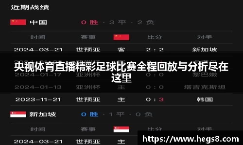 央视体育直播精彩足球比赛全程回放与分析尽在这里
